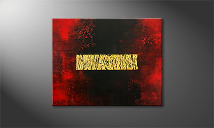 Het canvas 'Secrecy' 100x80x2cm