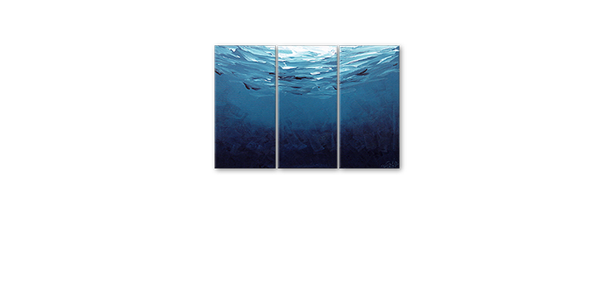 De schilderij Deep Blue 120x80cm