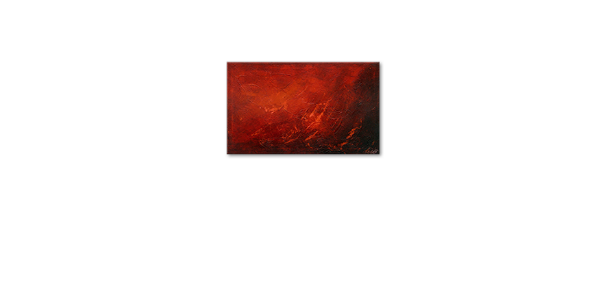 De schilderij Red 100x60cm
