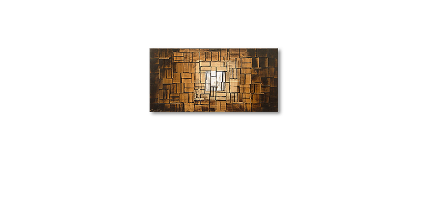 De schilderij Earth Cubes 120x60cm