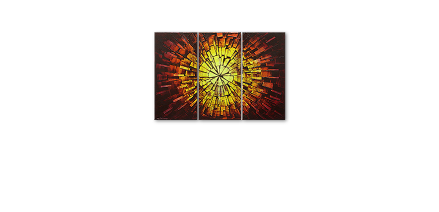 De schilderij Fiery Explosion 120x80cm