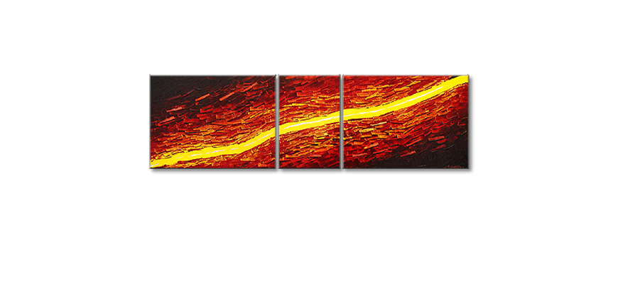 De schilderij Lava Stream 200x60cm