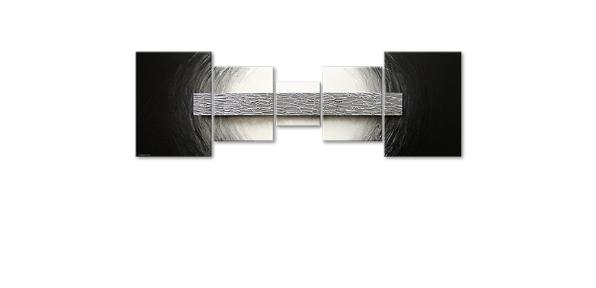 Het moderne beeld Silver Bar 210x70cm