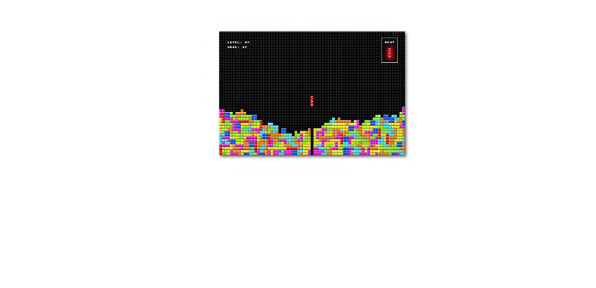 Het gedrukte beeld Tetris 120x80cm