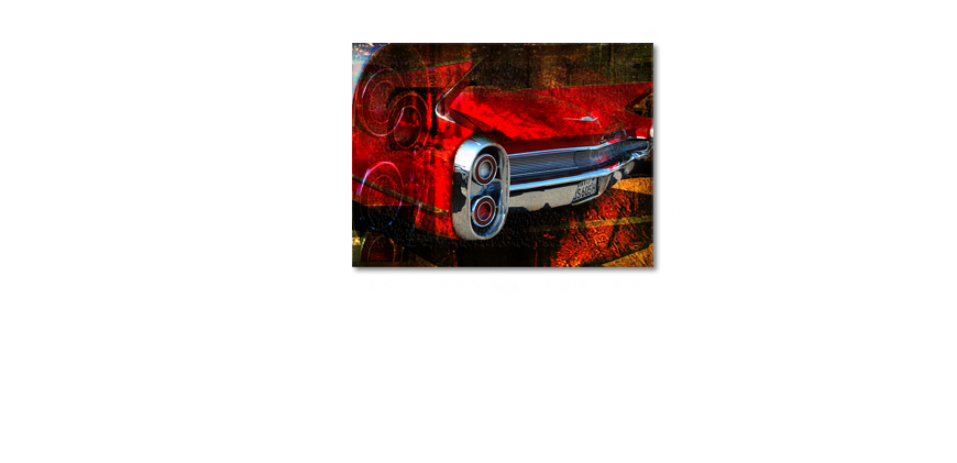Modern wandpaneel Red Car 100x70cm