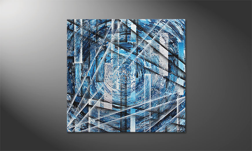 De schilderij Inner Ice 100x100cm