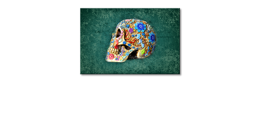 Canvaskunst-Colorful-Skull