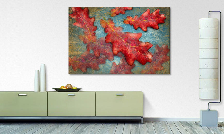Canvaskunst Fall in the House