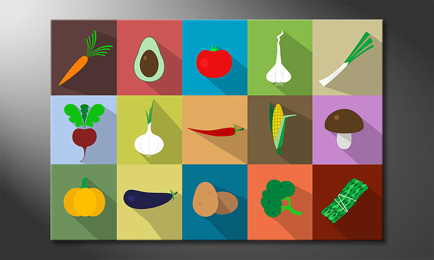 De-mooie-kunstdruk-Funny-Vegetables