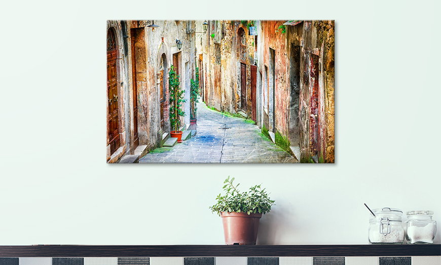 Fine Art print Charming Old Streets 80x50 cm