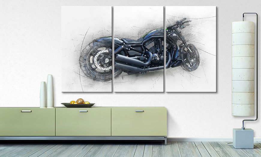 Fine Art print Harley Nr 6 180x100 cm