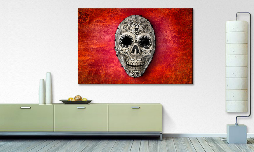 Fine Art print Red Skull 120x80 cm