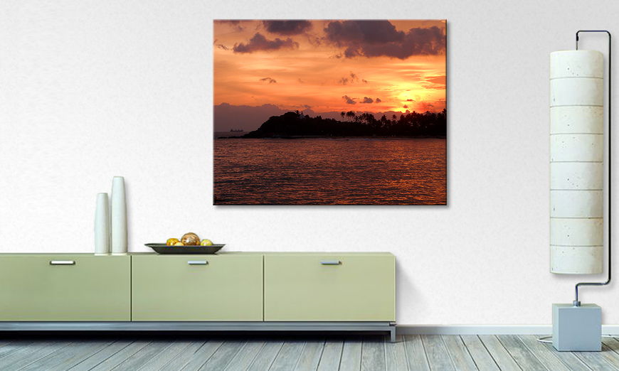 Fine Art print Sri Lanka Sundown 100x80 cm