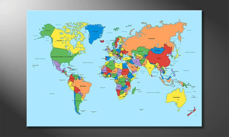 Fine-Art-print-Worldmap-Classic