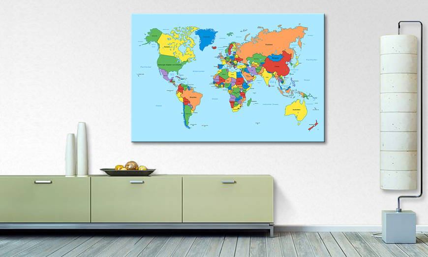 Fine Art print Worldmap Classic