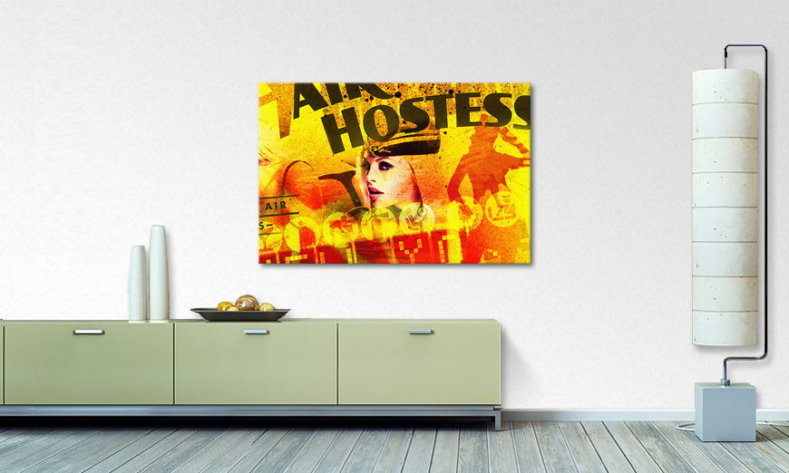 Het abstracte print Air Hostess