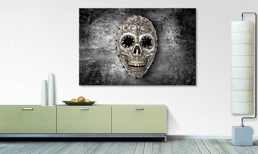 Het exclusieve schilderij Monochrome Skull