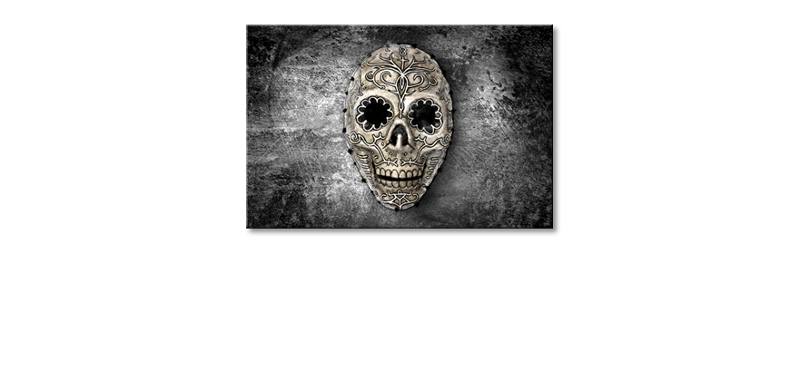 Het-exclusieve-schilderij-Monochrome-Skull