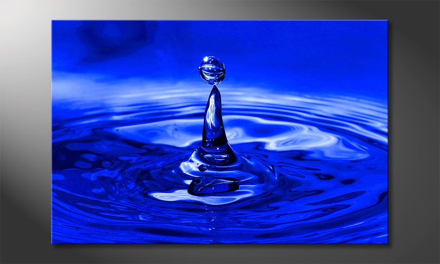 Het-foto-canvas-Blue-Drop