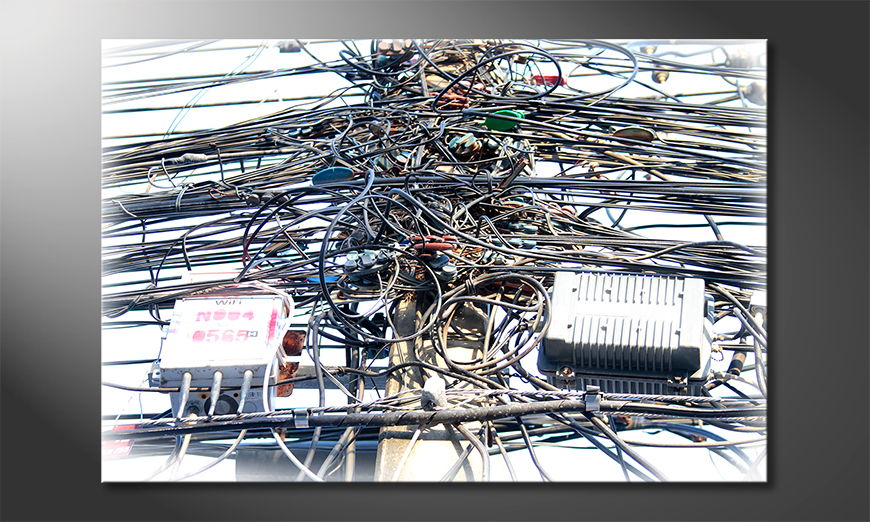 Het-foto-canvas-Cable-Chaos
