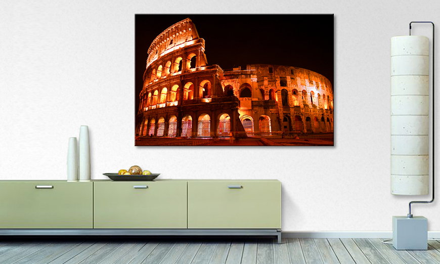 Het foto canvas Colosseum