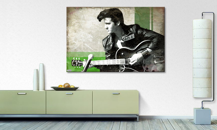 Het foto canvas Elvis