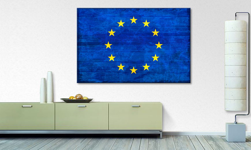 Het foto canvas Europa