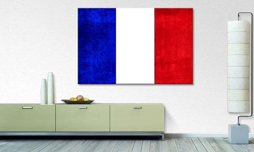 Het foto canvas Frankrijk