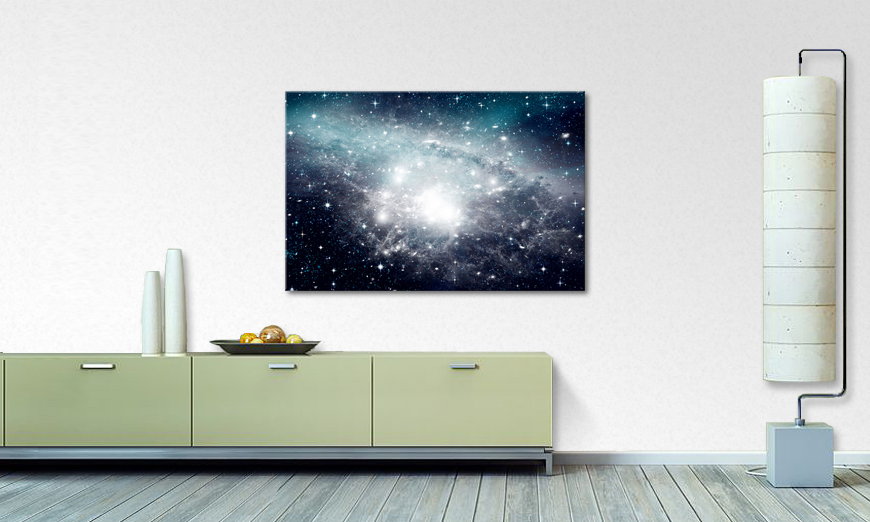 Het foto canvas Galaxy