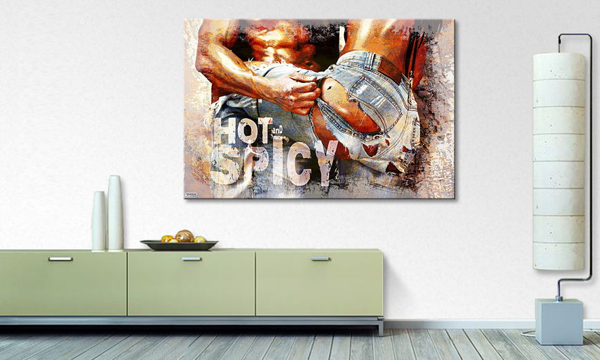 Het foto canvas Hot and Spicy