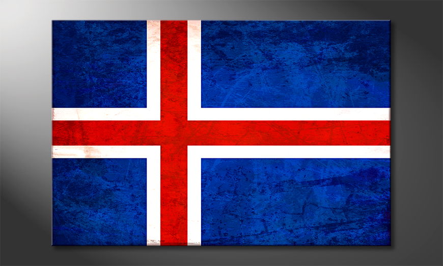 Het foto canvas IJsland