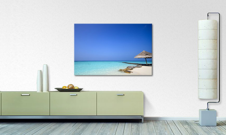 Het foto canvas Maledives Beach