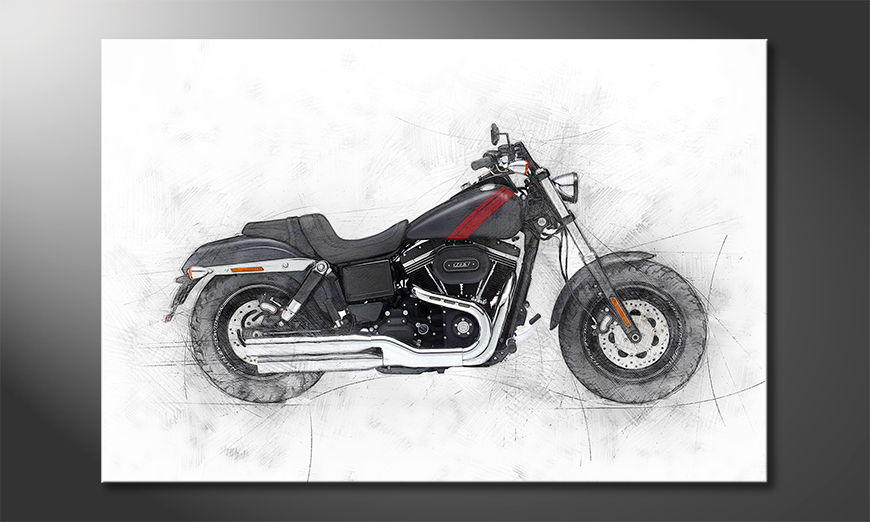 Het-foto-canvas-Motorbike-uno