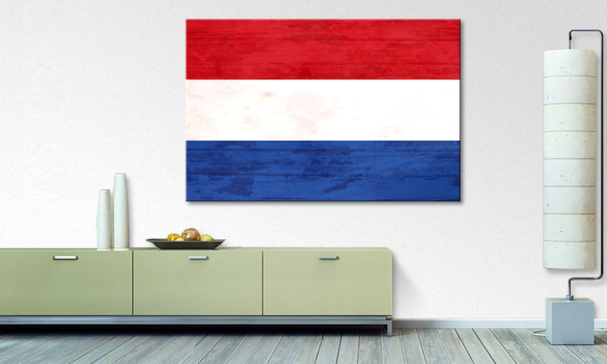Het foto canvas Nederland