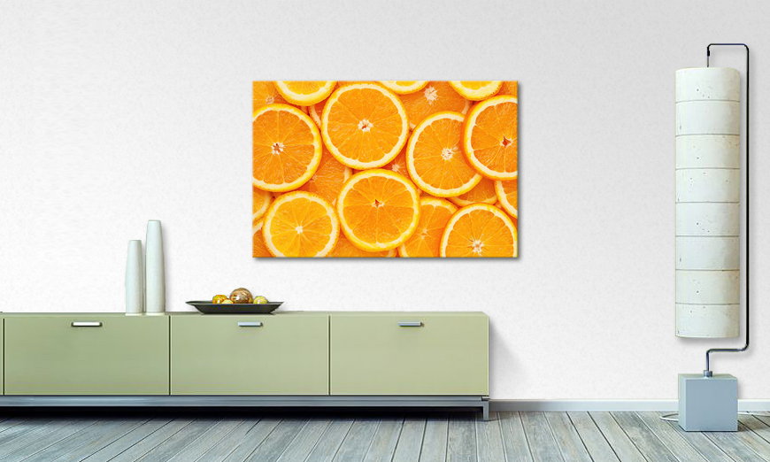 Het foto canvas Oranges