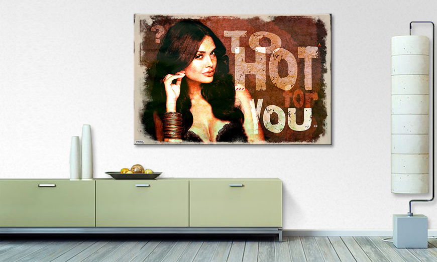 Het foto canvas To Hot For You