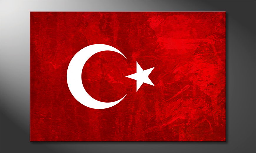 Het foto canvas Turkije