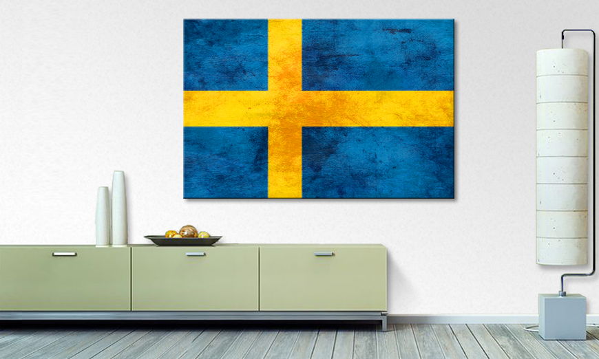 Het foto canvas Zweden