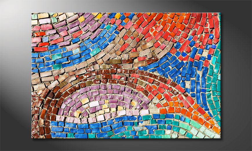 Het-gedrukte-beeld-Colorful-Mosaic