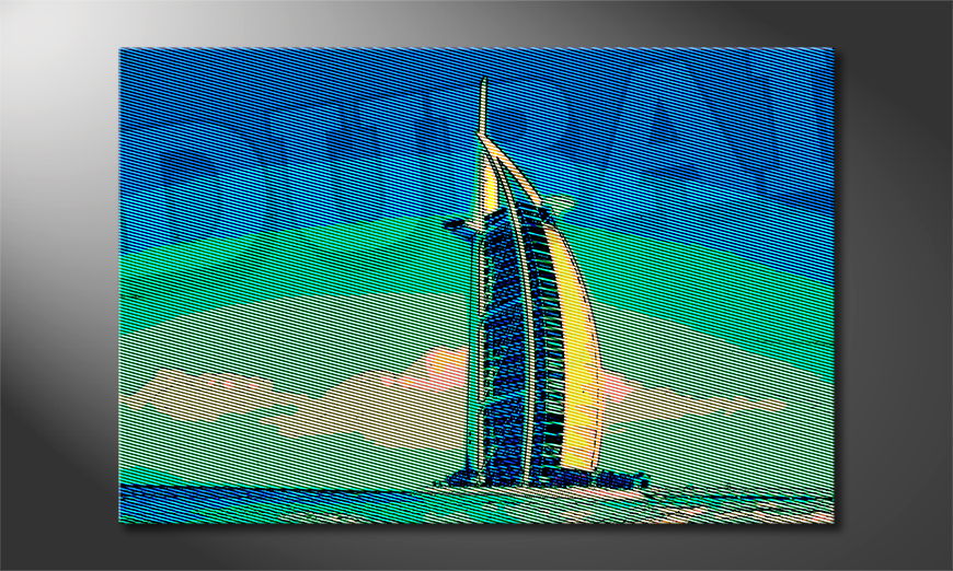 Het-gedrukte-beeld-Dubai