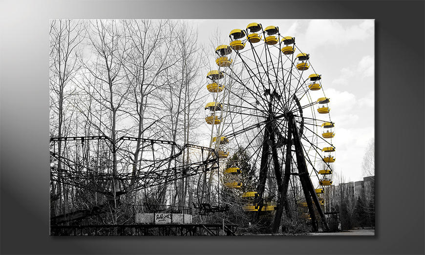Het-gedrukte-beeld-Ferris-Wheel