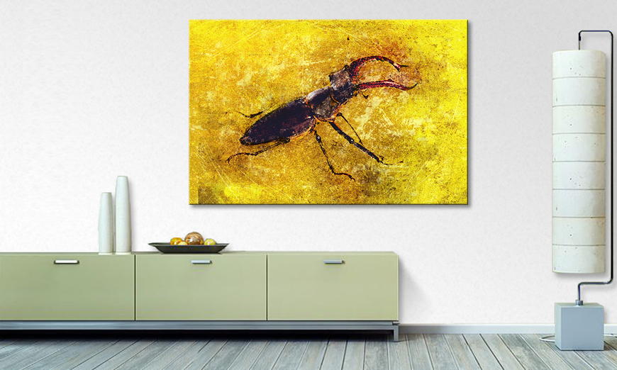 Het gedrukte beeld Stag Beetle