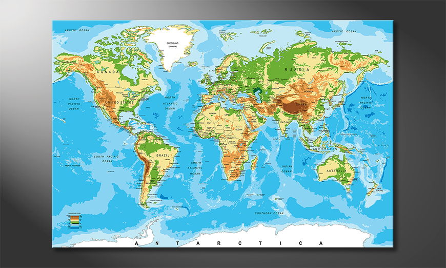 Het-gedrukte-beeld-World-Map-New-Look-120x80-cm