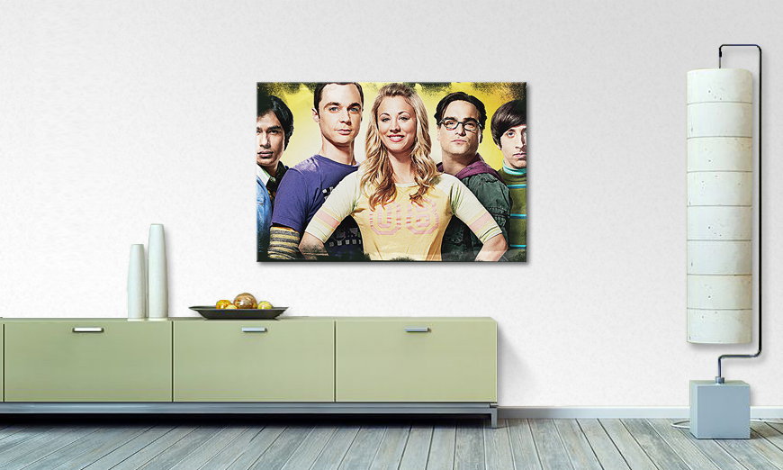 Het gedrukte canvas Big Bang Theory