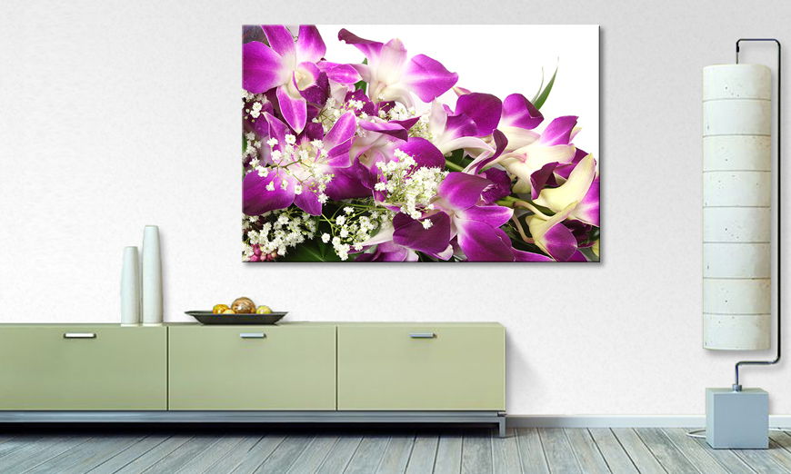 Het gedrukte canvas Orchid Blossoms
