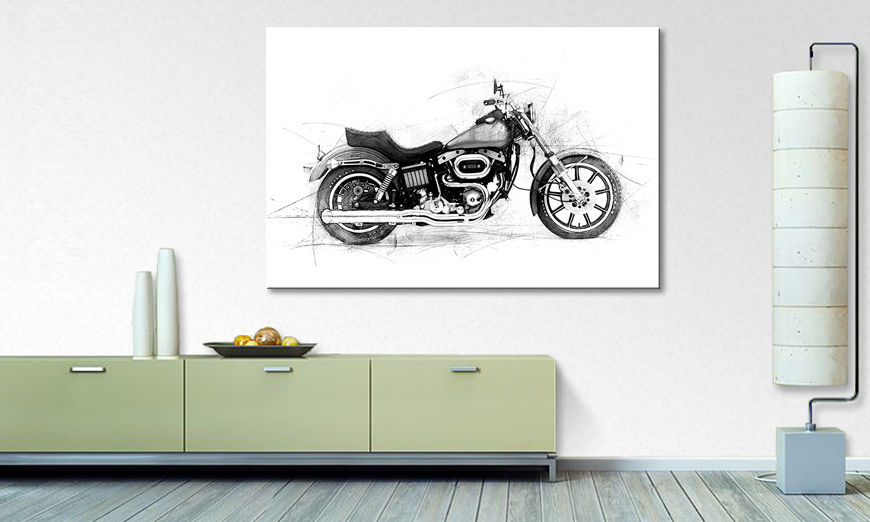 Het moderne beeld Motorcycle