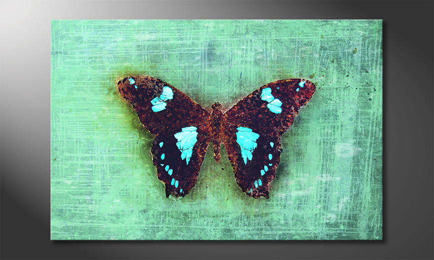 Modern-canvas-afdrukken-Gloomy-Butterfly