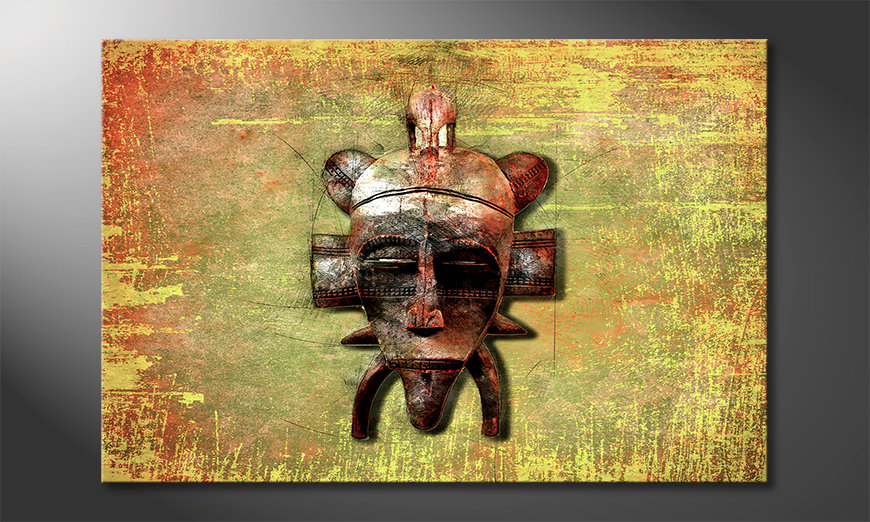 Modern-canvas-afdrukken-Tribal-Lord