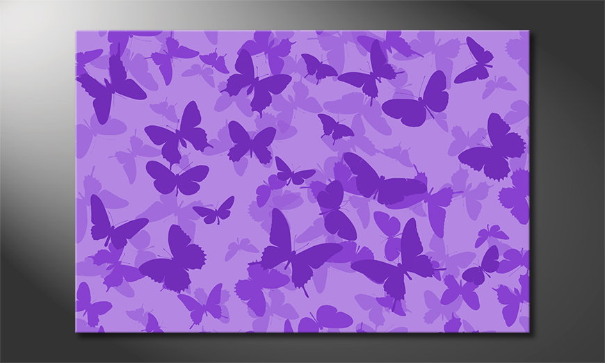 Modern-wandpaneel-Butterflies