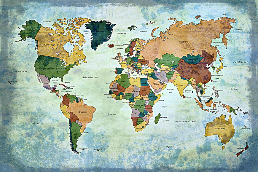 Vlies behang Old Worldmap 1 vanaf 120x80cm
